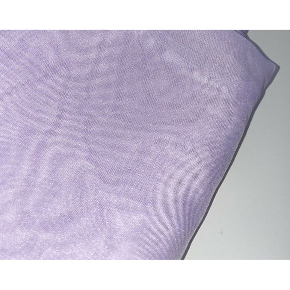 Set 4 Sheer Lavender Drapes Curtains Panels 56 Long Light Purple See Through - Picture 4 of 5
